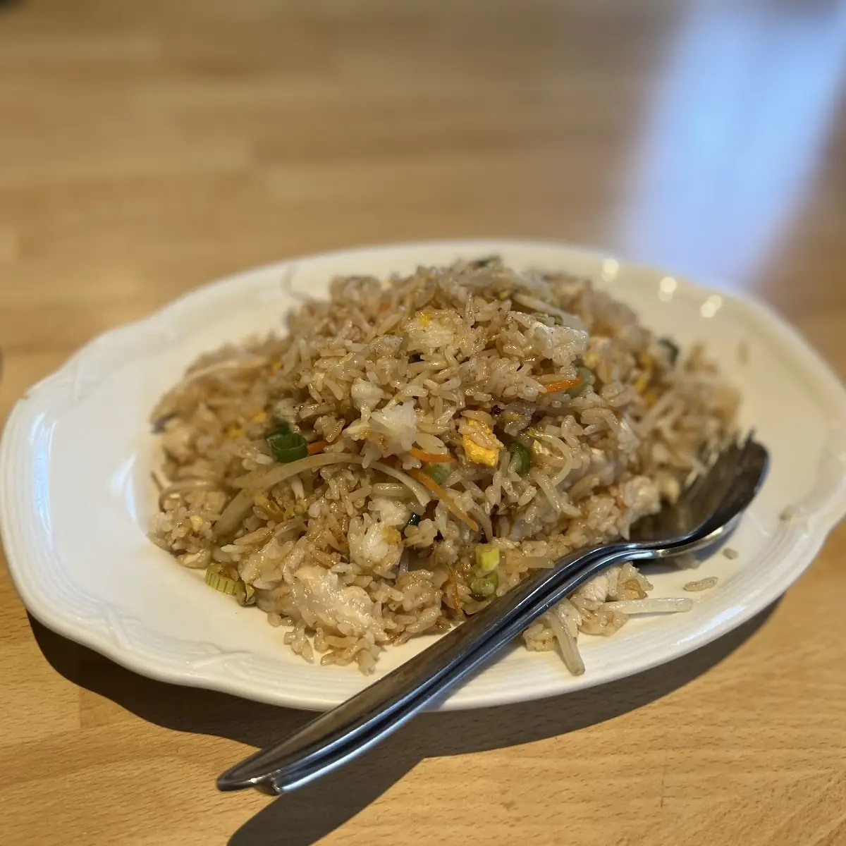 Wok Eierreis Mit Rindfleisch Nach Chong Qing Art