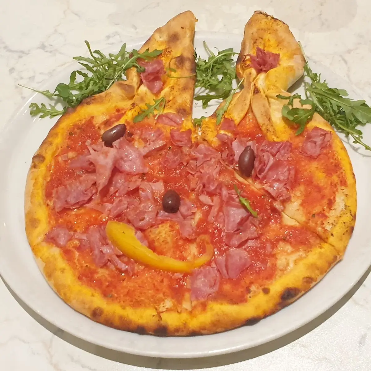 Hasen -schinkenpizza Ohne Käse