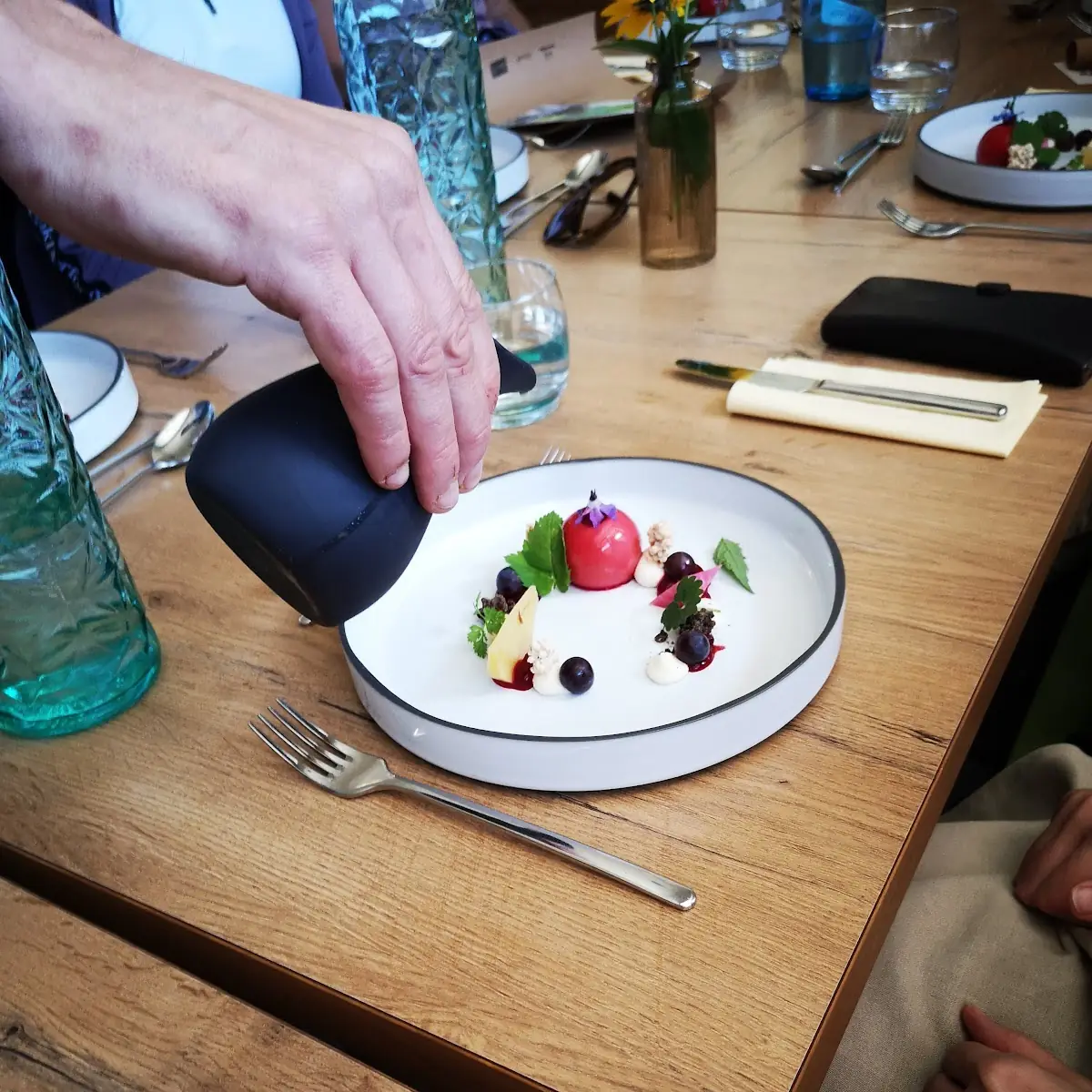 Vorspeise Käse Bällchen Mit Rote Beete
