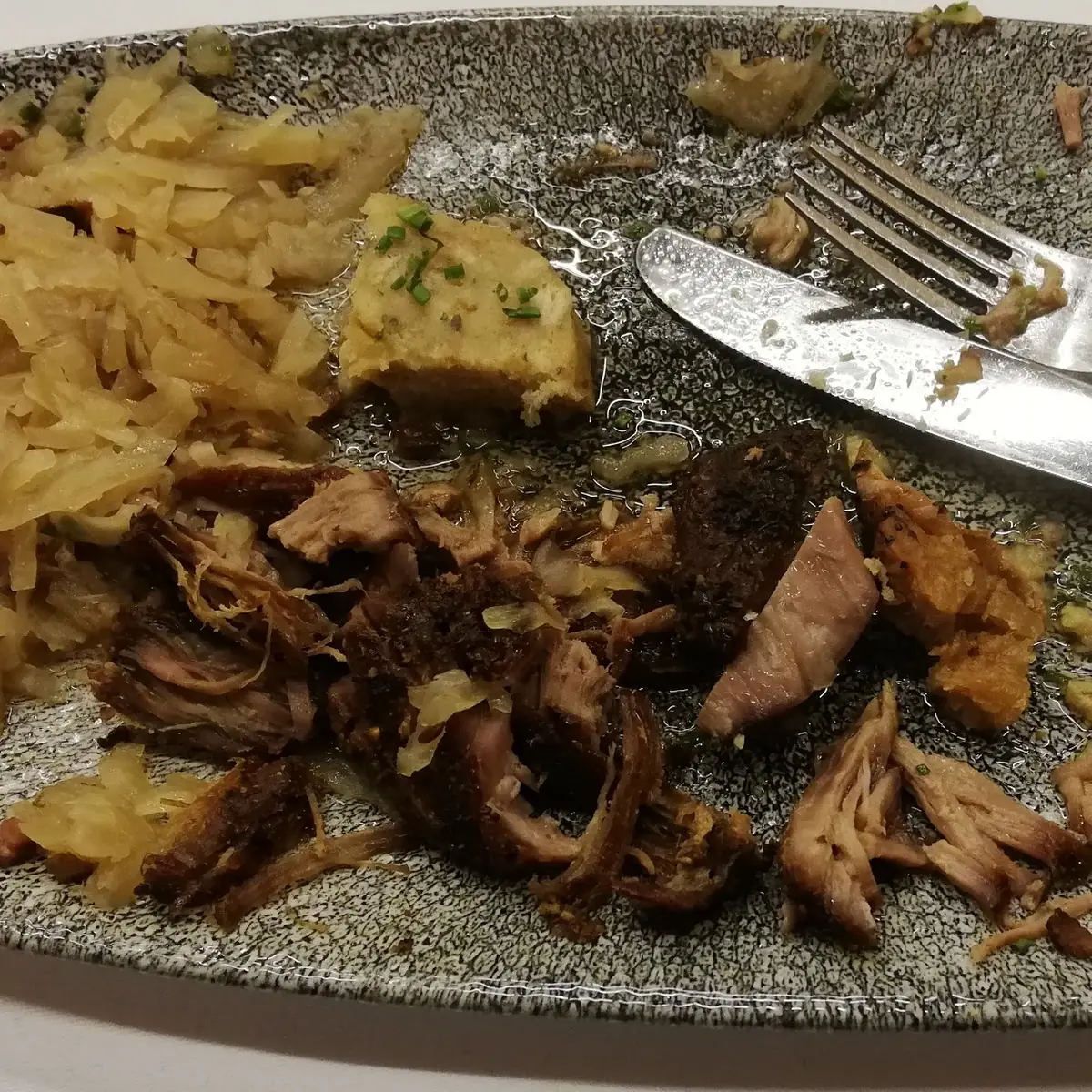 Verbrannten Schweinebraten