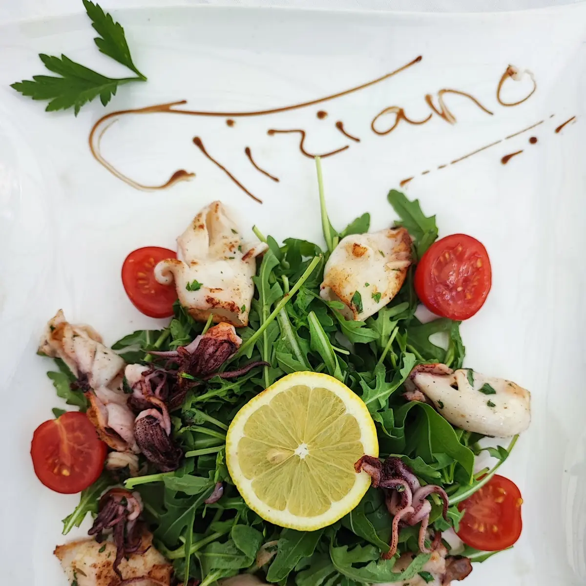 Calamari Alla Griglia E Rucola