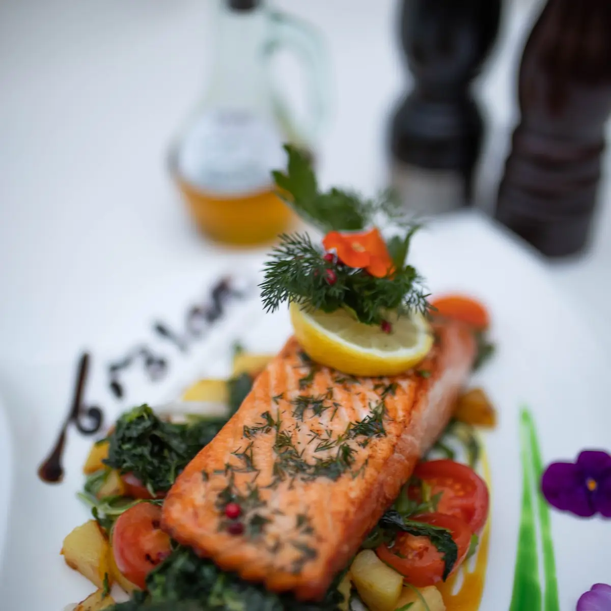 Filetto Di Salmone E Spinaci