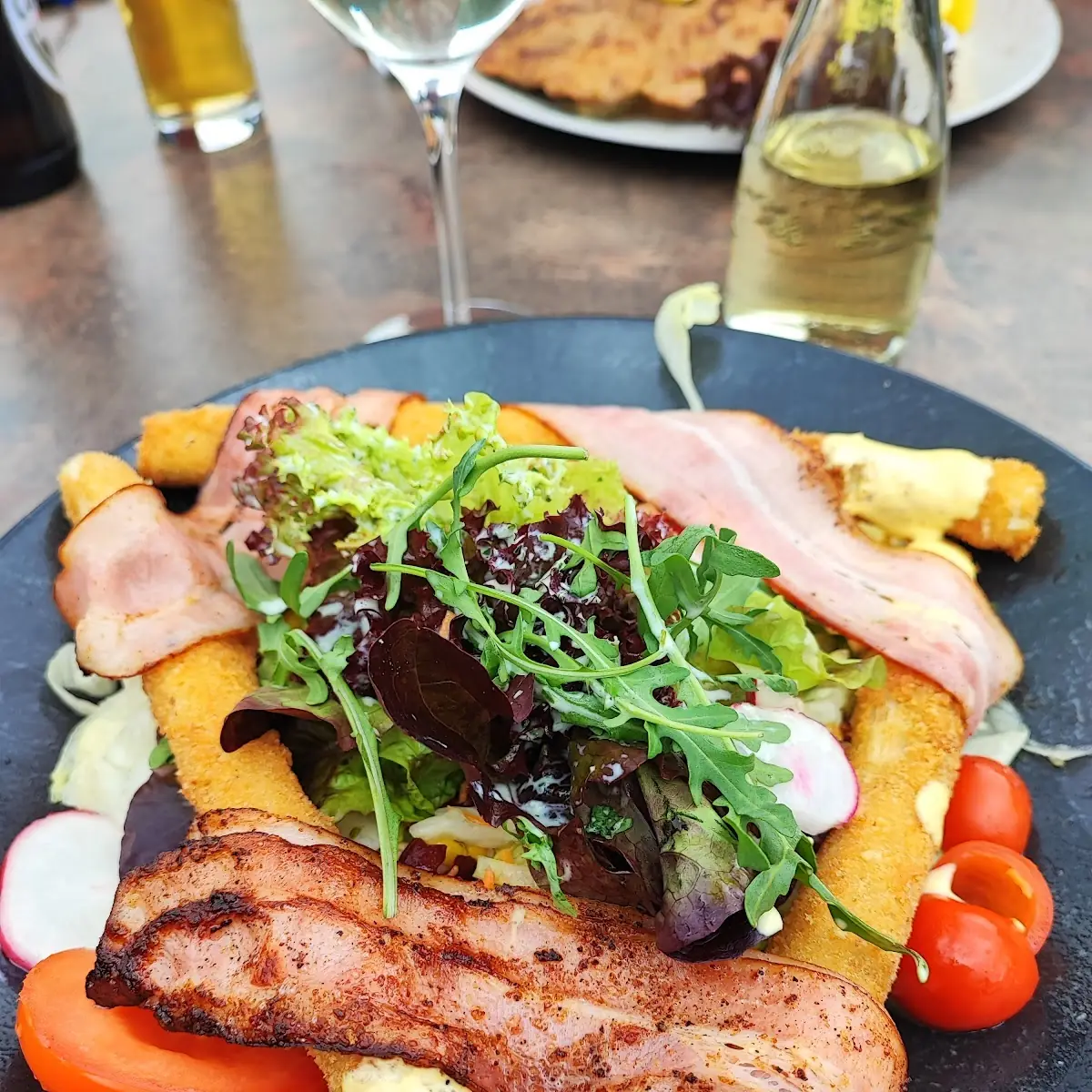 Salat Mit Gebratenen Spargel Und