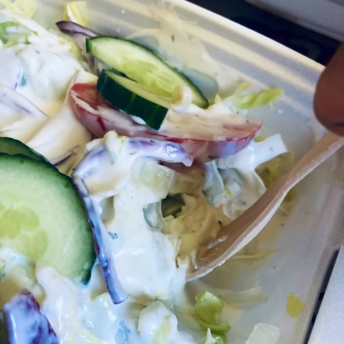 Salat Mit Dressing