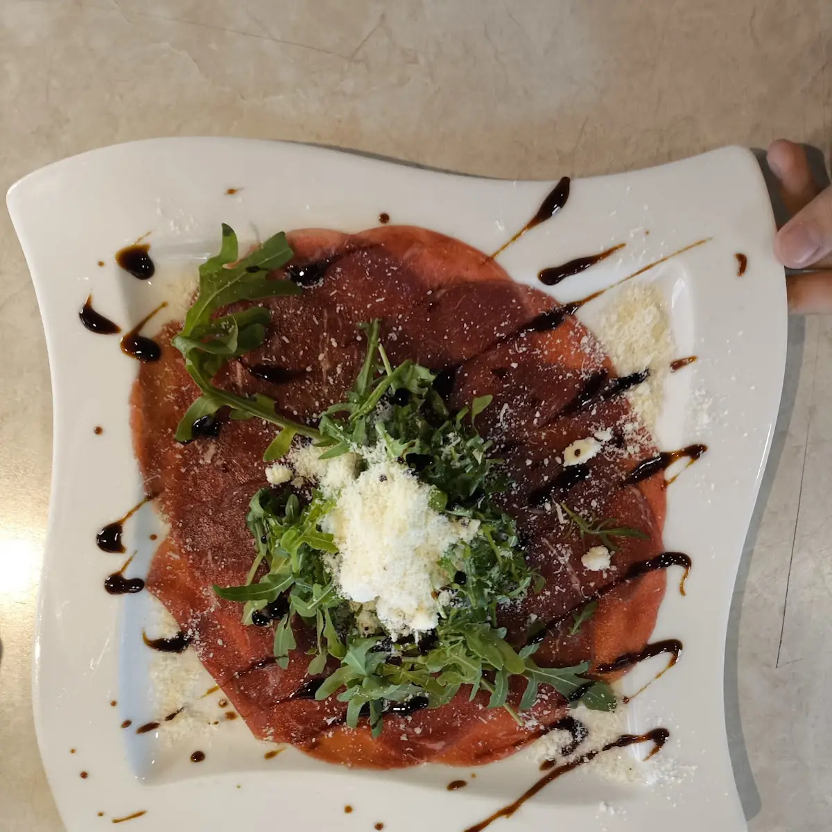 Carpaccio Di Manzo, Pizzeria Valentin Aigen