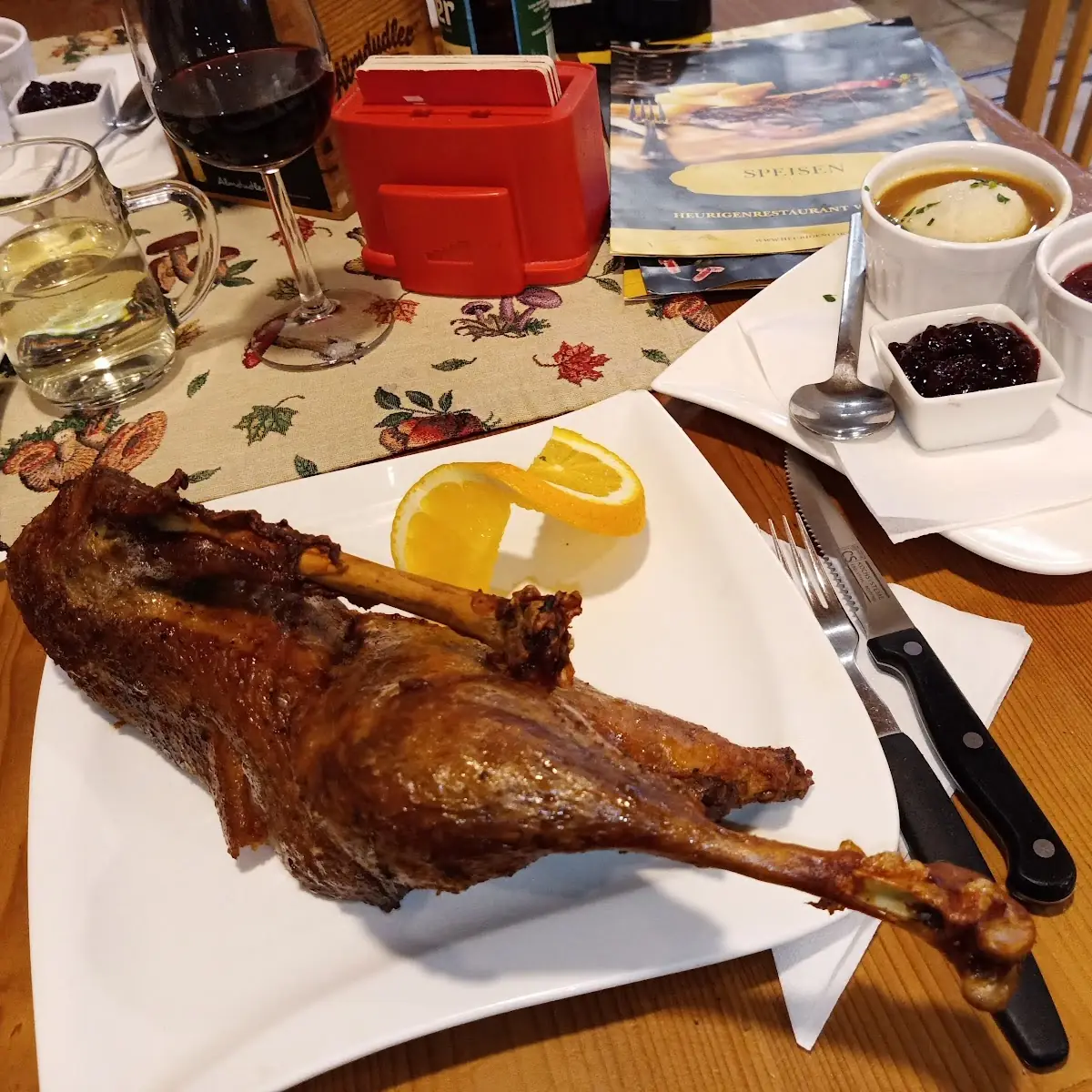 Gans Mit Rotkraut