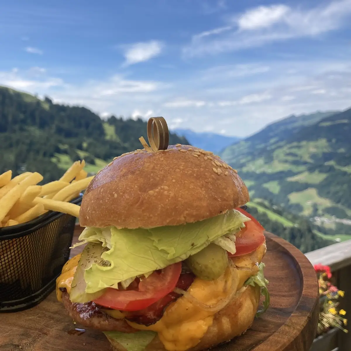 Stein-burger Mit Wildfleisch