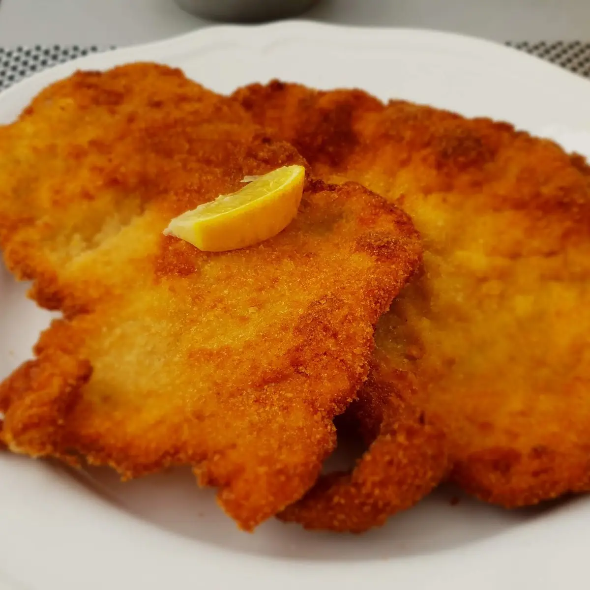 Wiener Schnitzel Als Menü Riesen Portion