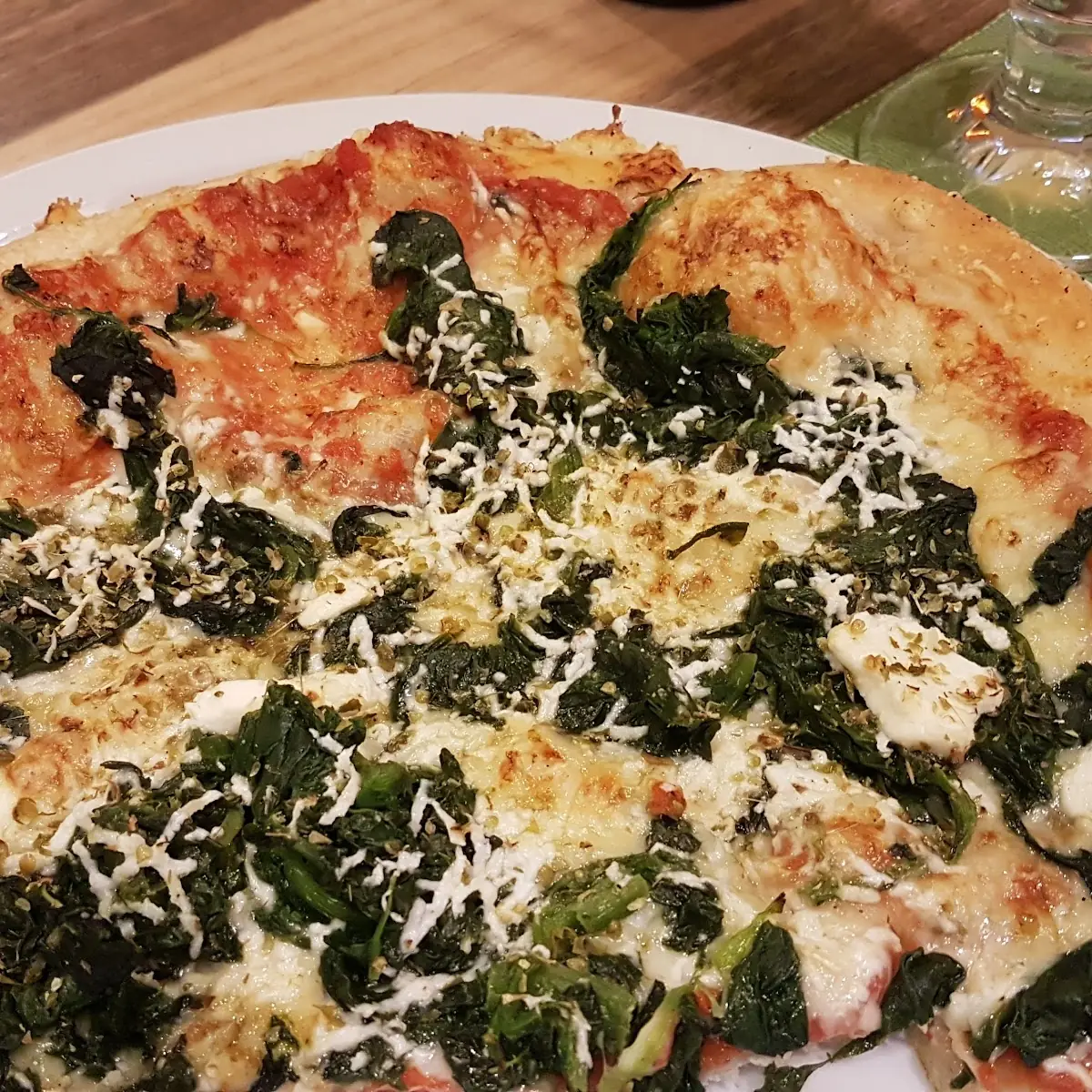 Spinatpizza
