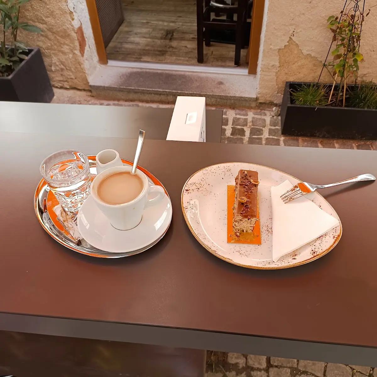 Kaffee Mit Nougat Schnitte