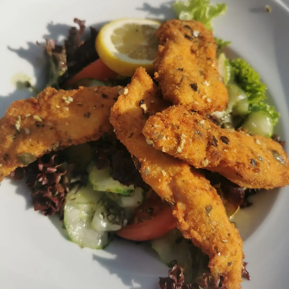 Backhendlsalat
