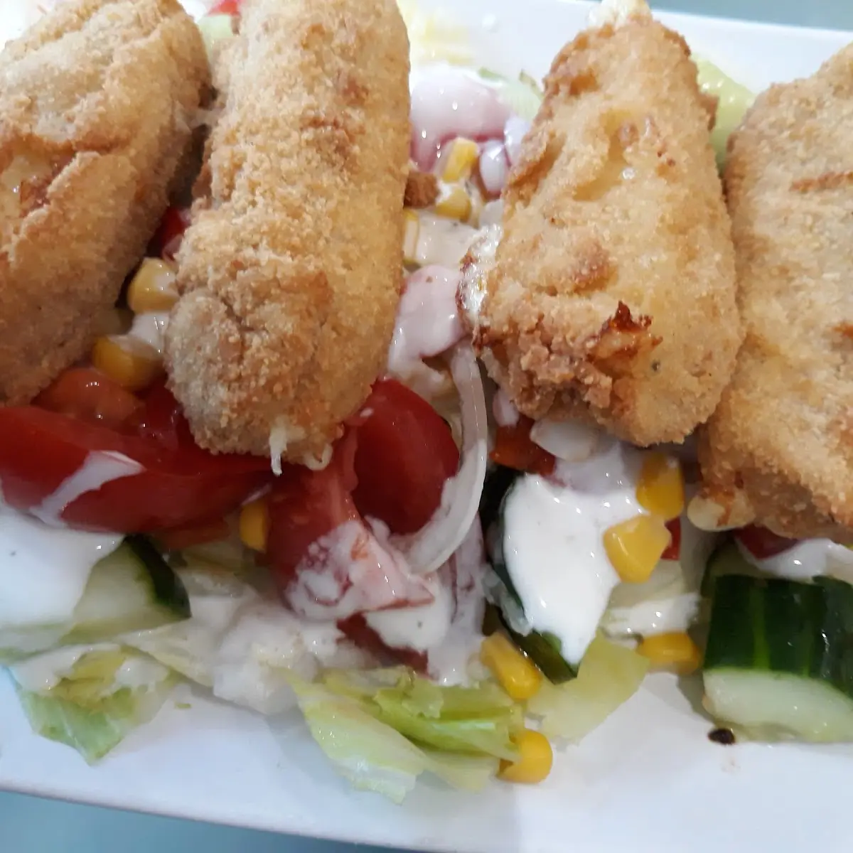 Mozzarella Sticks Salat