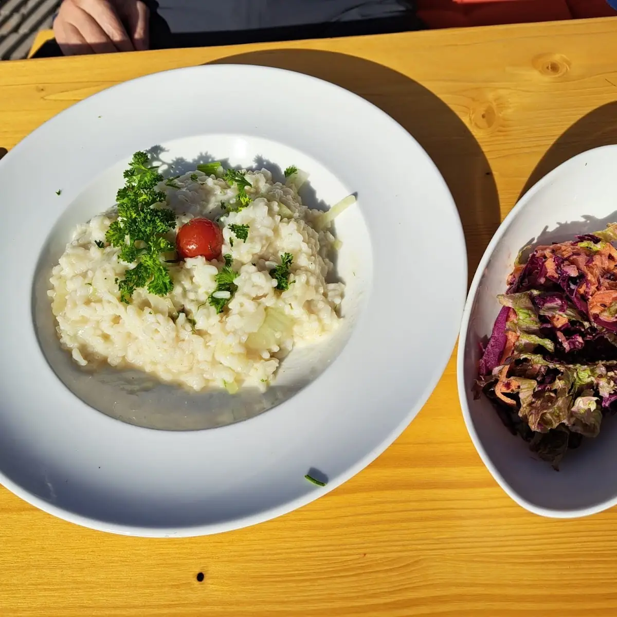 Fenchelrisotto Mit Salat