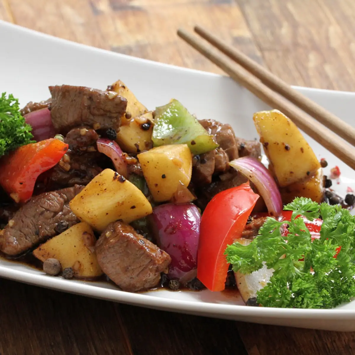 Beef in Black Pepper