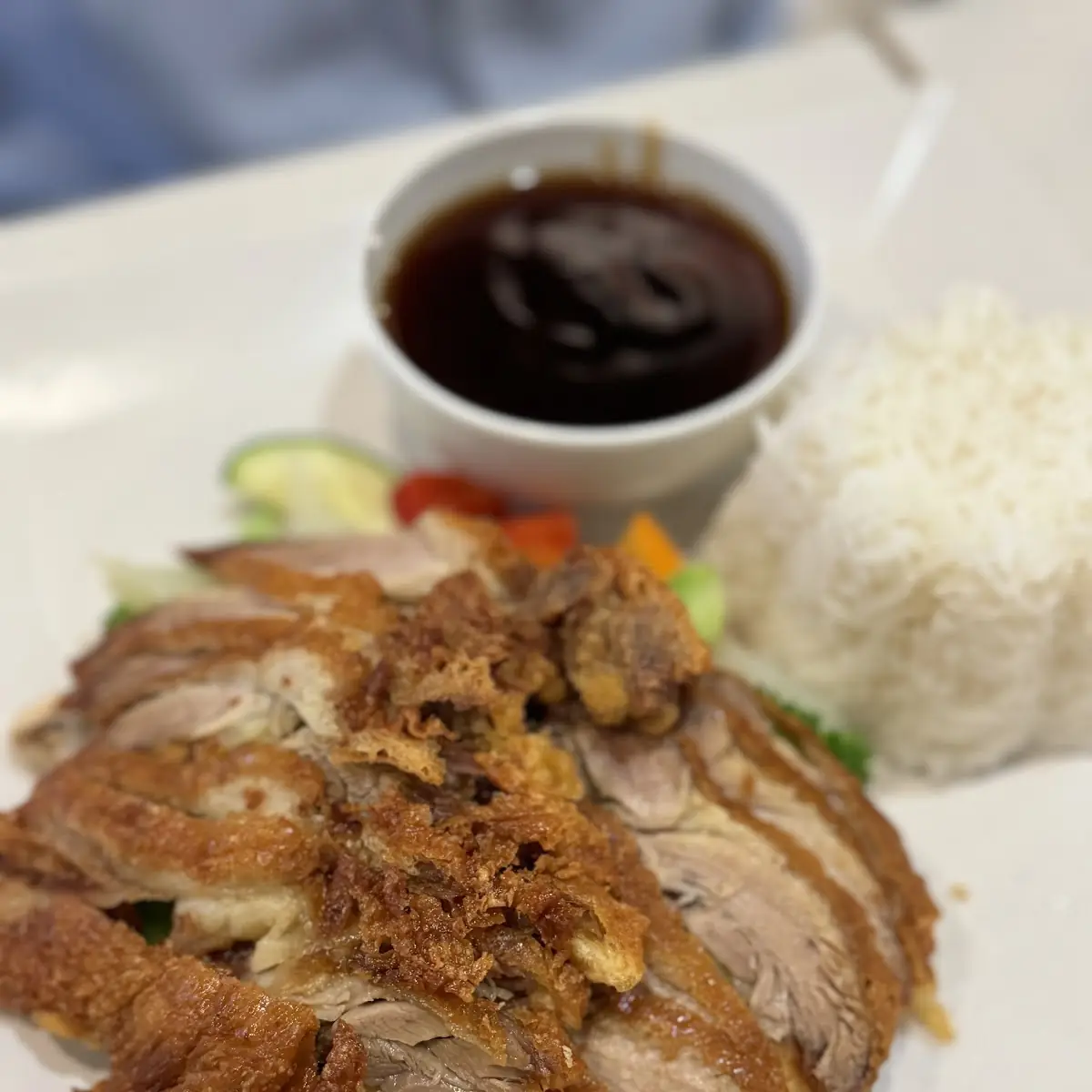 Crispy Duck Mit Reis