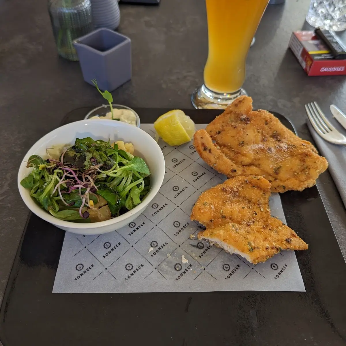 Backhendl Mit Vogelsalat