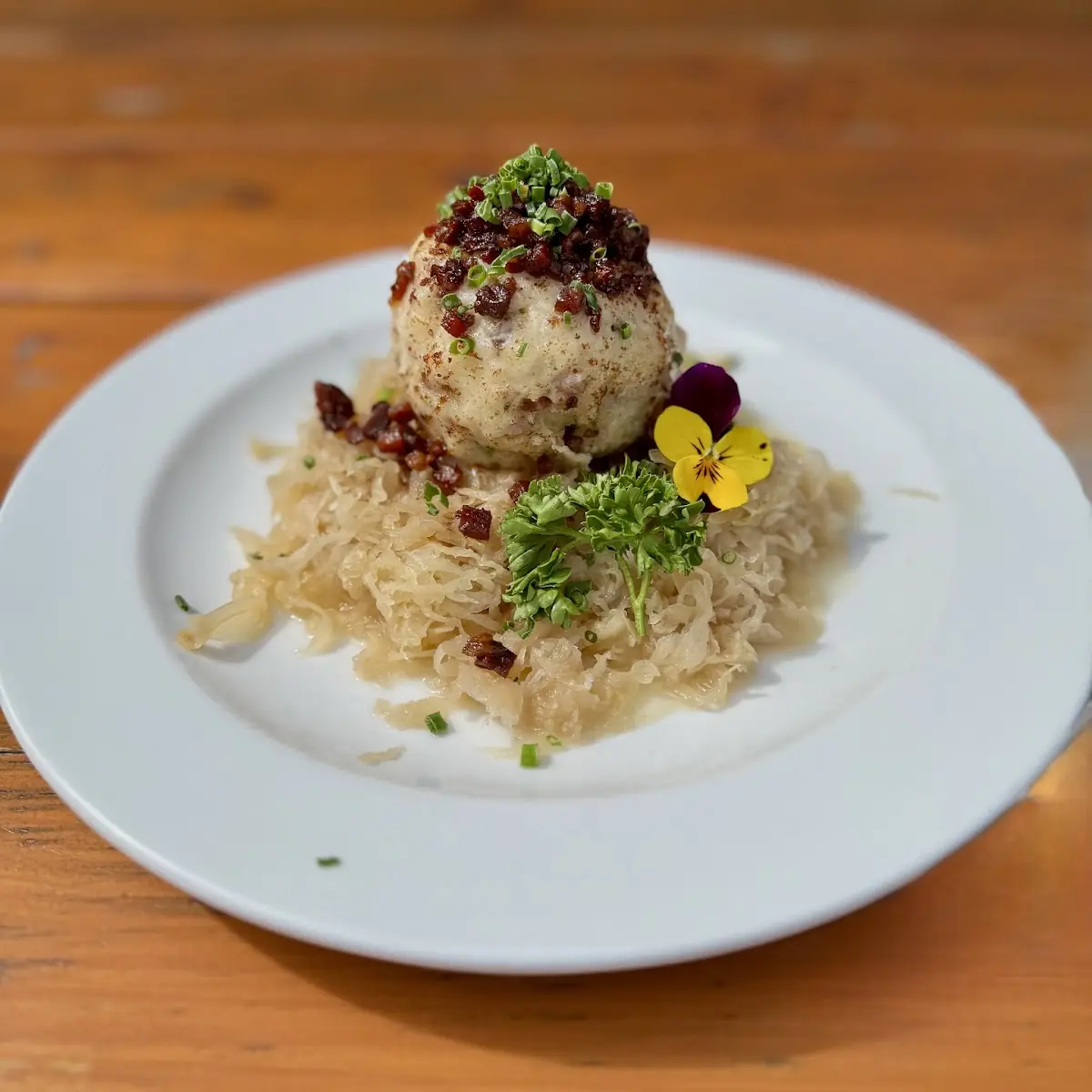 Fleischnudel Mit Sauerkraut