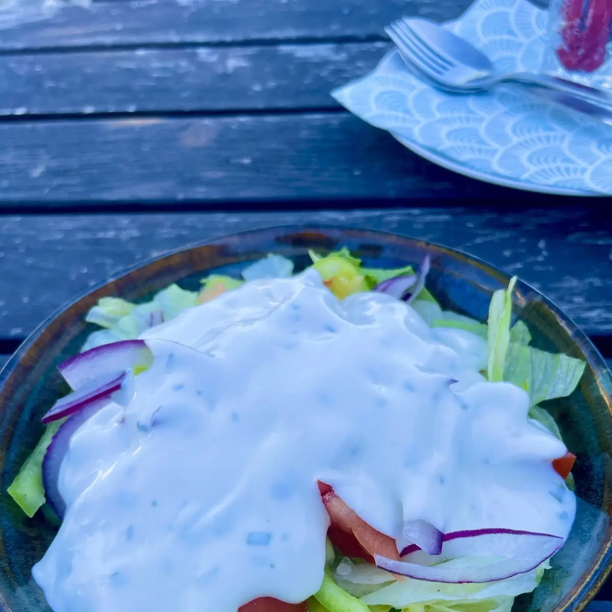 Gemischter Salat Mit Dressing Nach Wahl