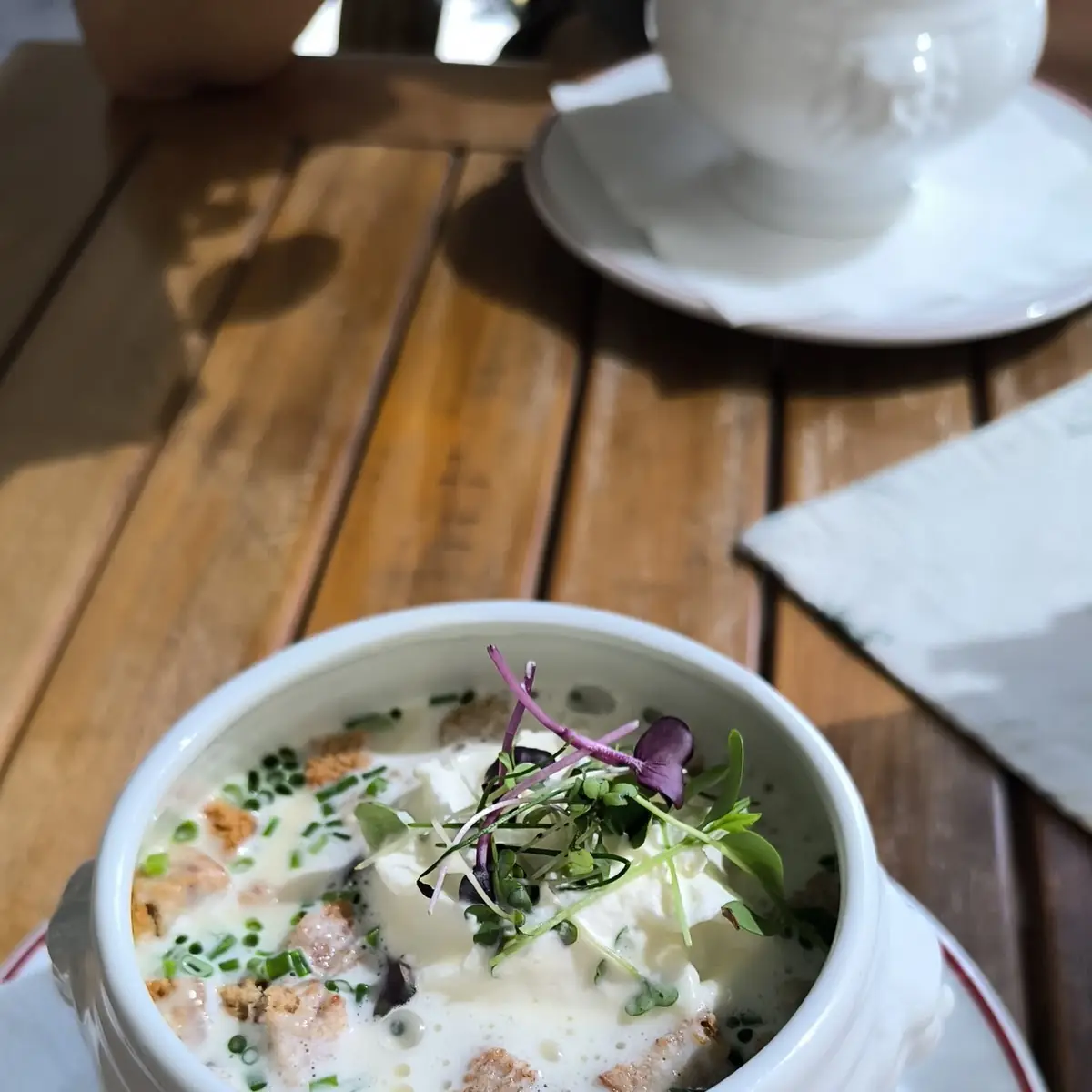 Knoblauchcremesuppe