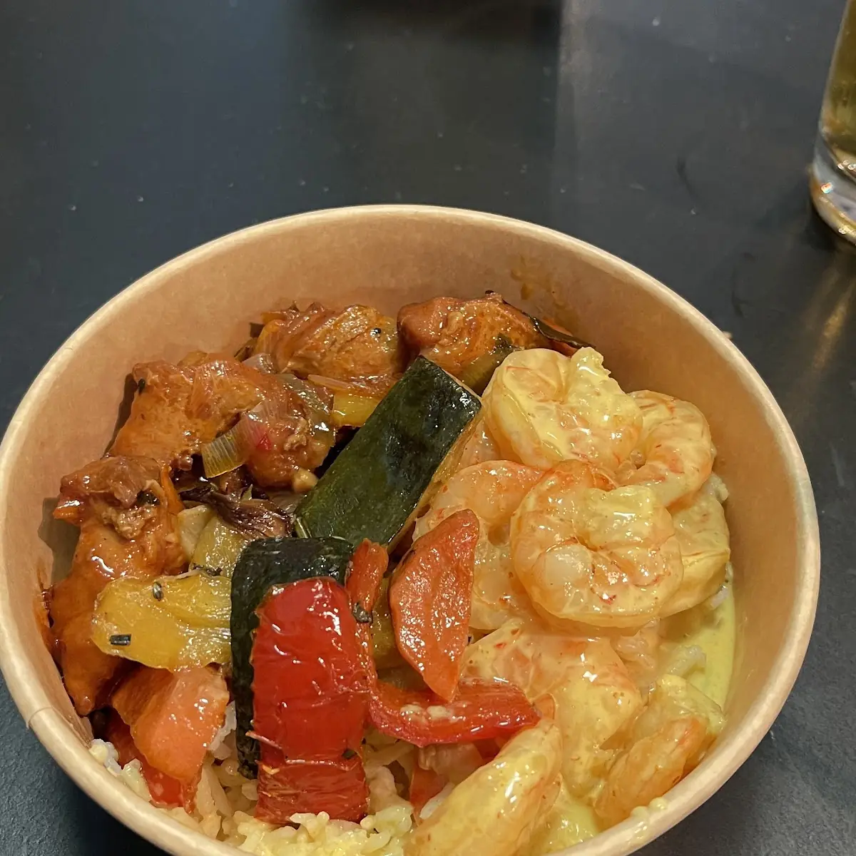 Shrimps with Curry Sauce