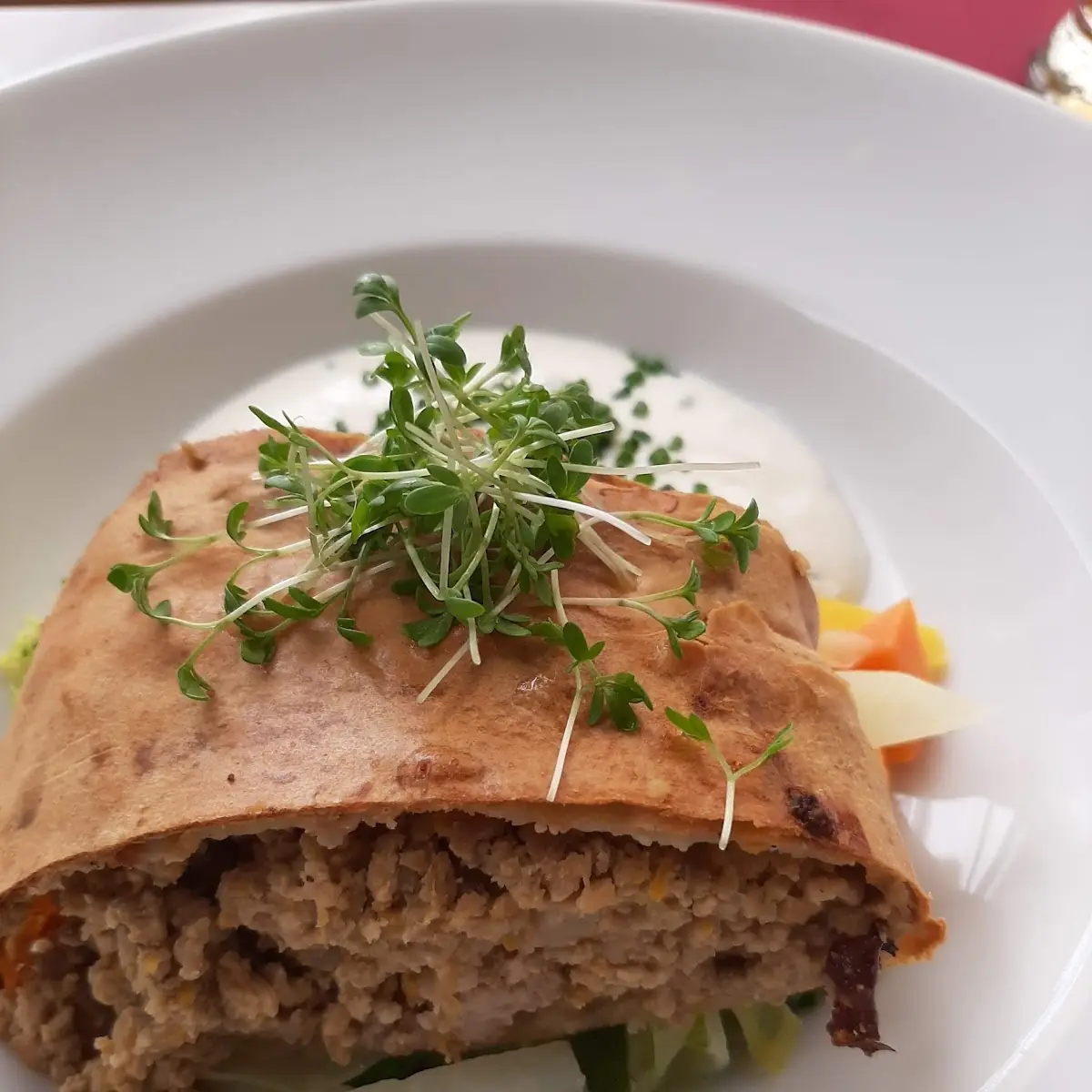 Hackfleisch Mit Gemüseteller
