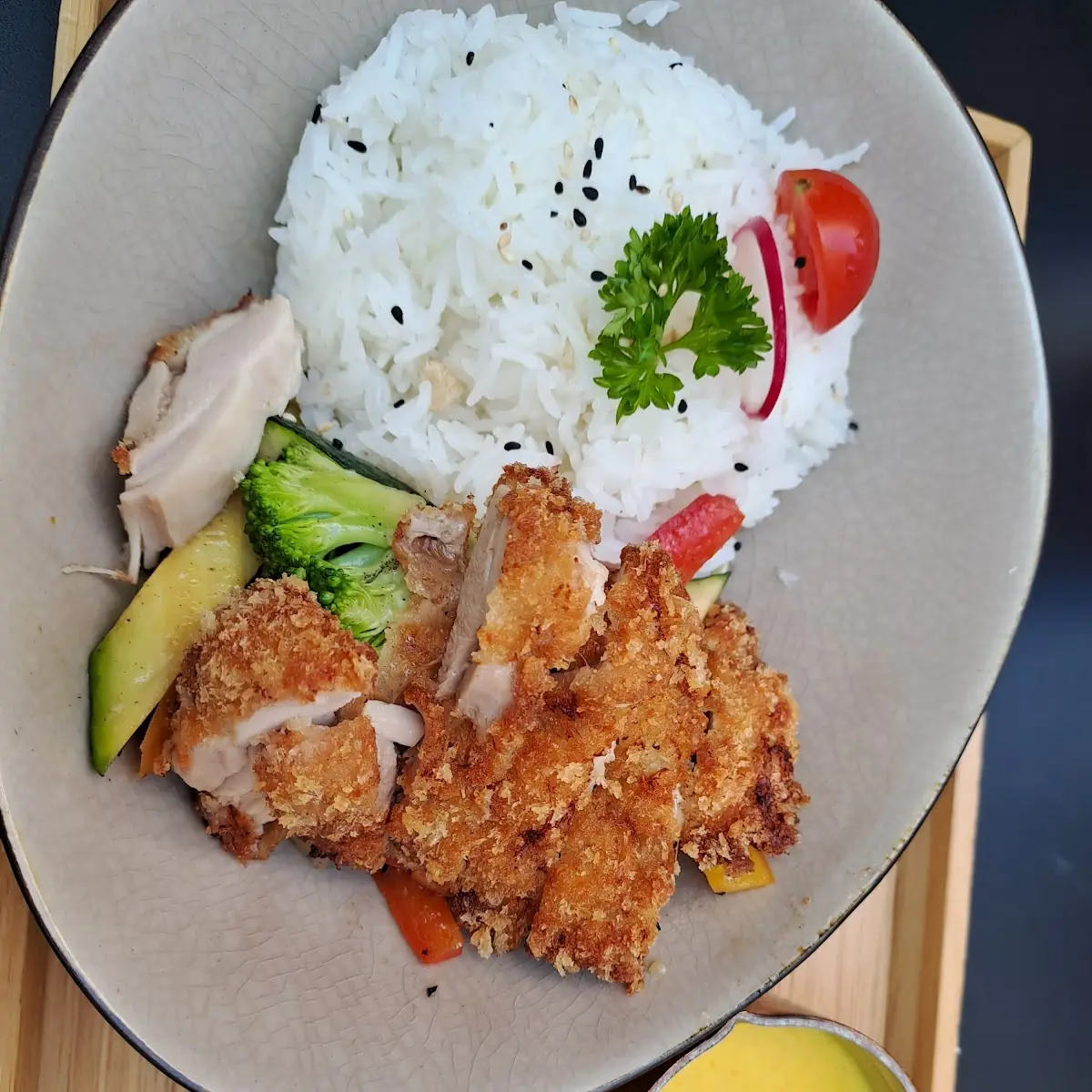 Tempura Hühnchen Bowl