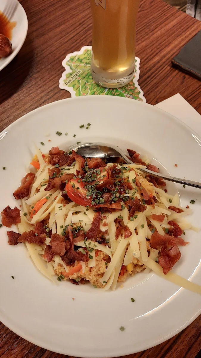 Couscous Mit Bergkäse Und Speck