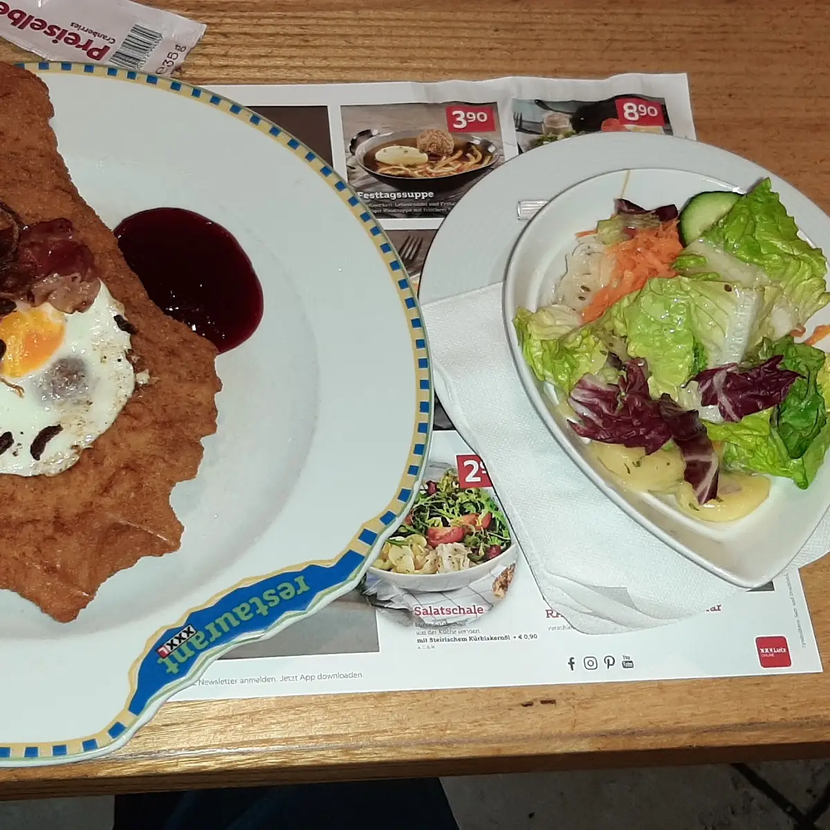 Bauernschnitzel Mit Spiegelei Echt Super