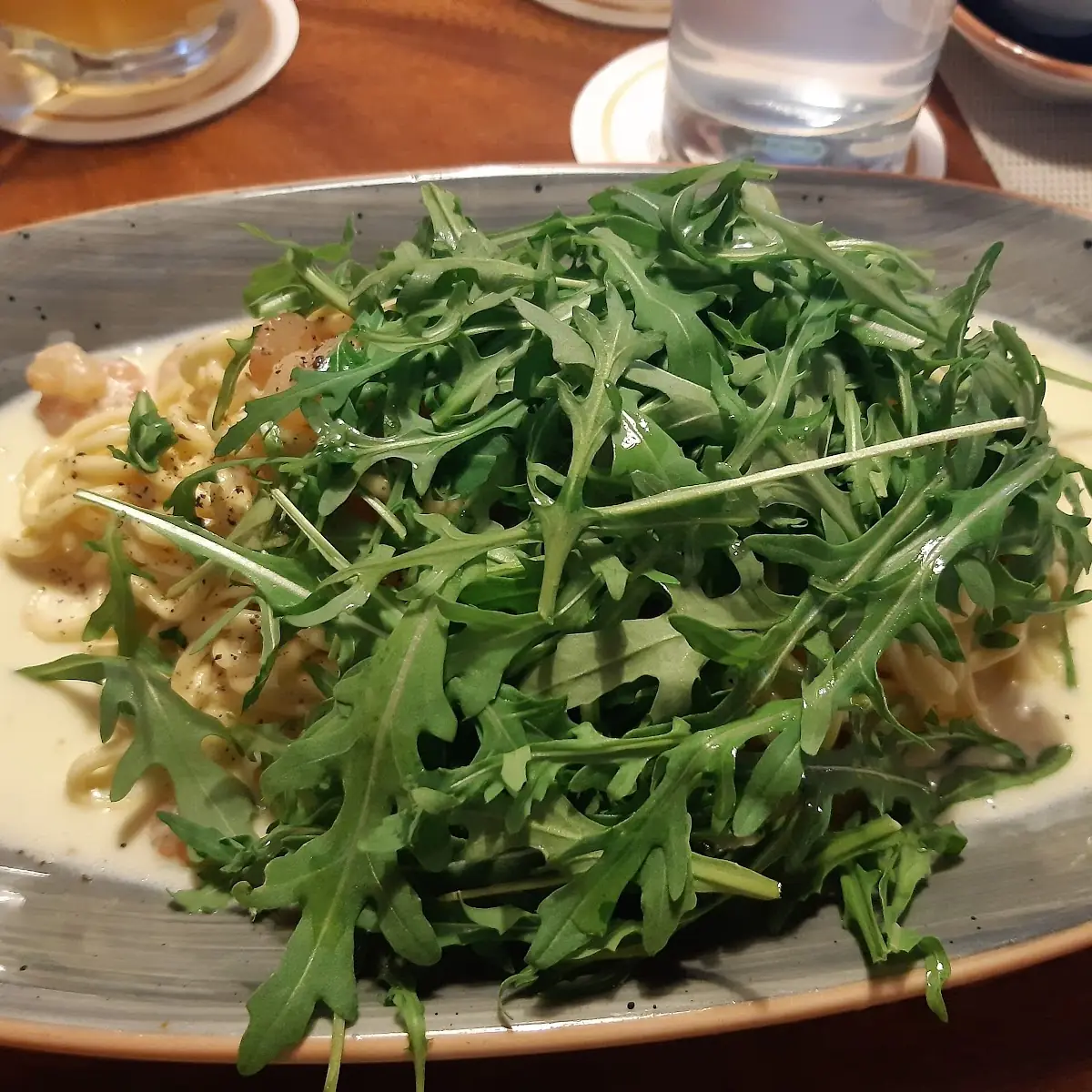 Hochzeitsnudel Shrimps U Rucola, Ristorante Pizzeria Pension "Zum kleinen Italiener"
