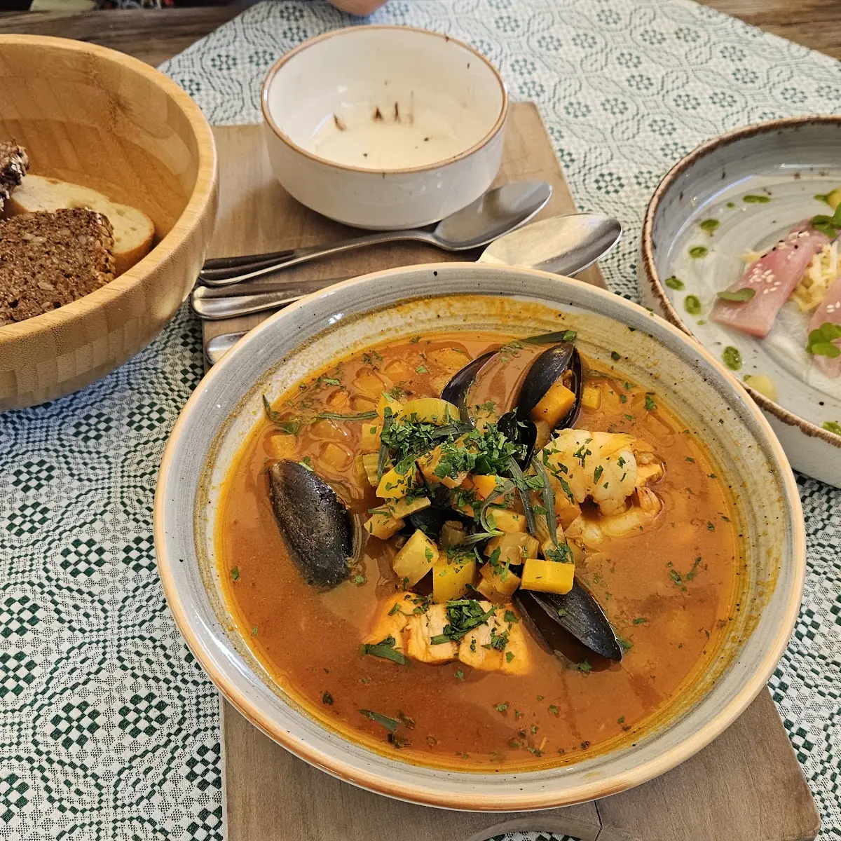 Fish Soup with Vegetables and Saffron