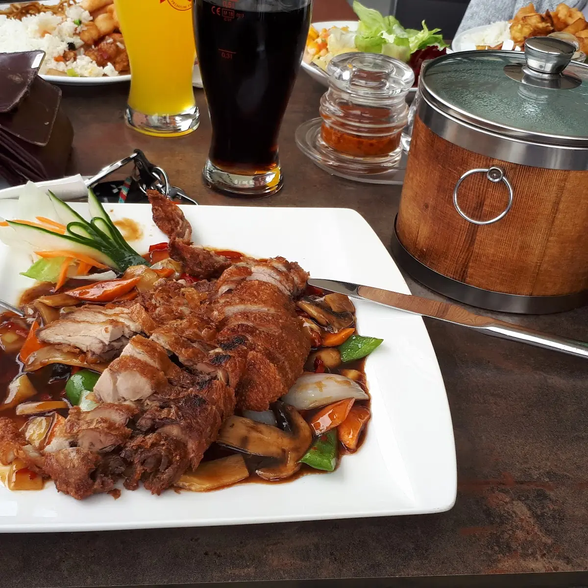 Knusprige Ente Szechuan Art