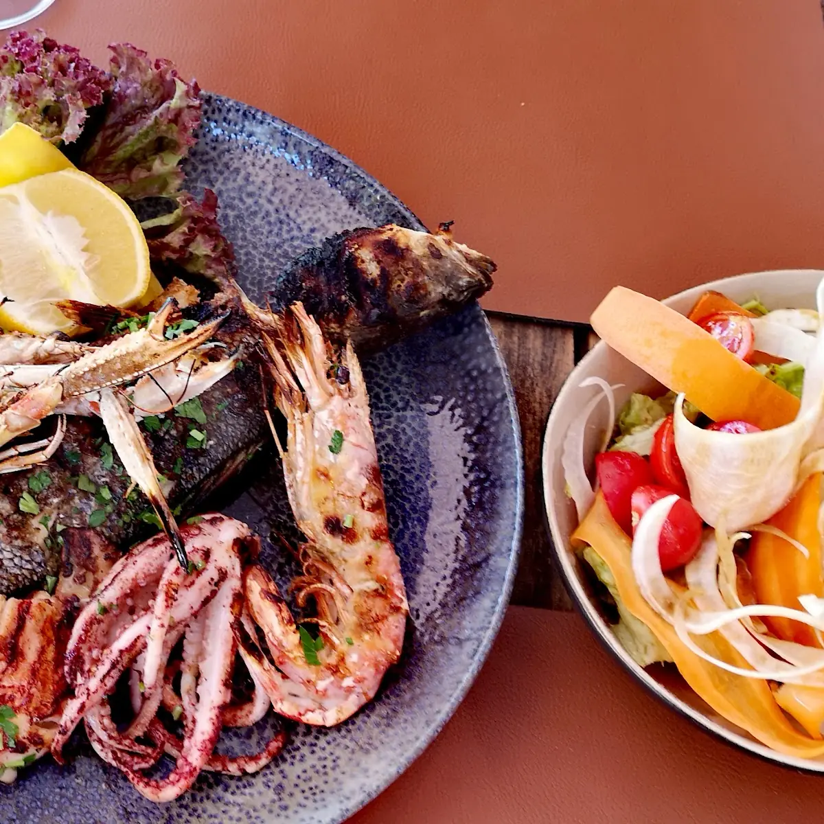 Grillplatte Vom Fisch