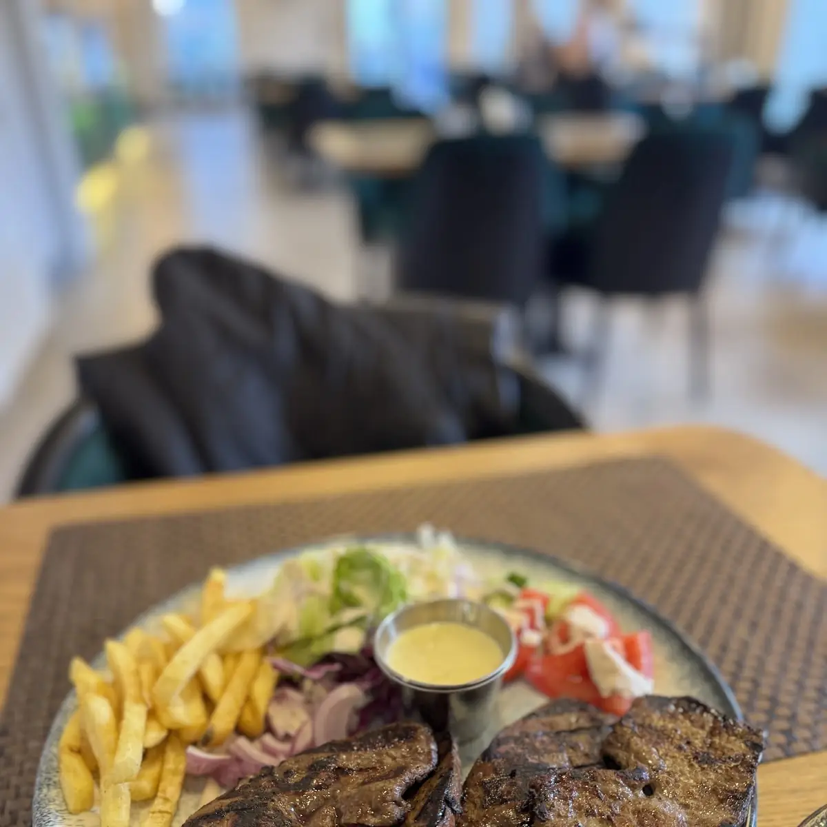 Grill Leber Mit Pommes Frites
