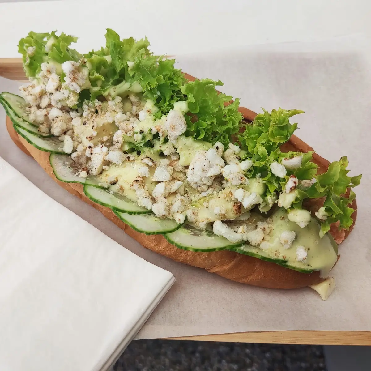 Hot Dog Mit Lachs