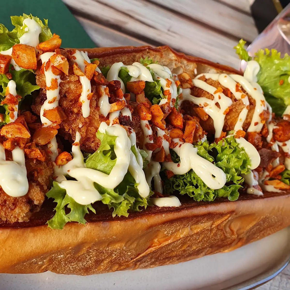 Hühnchen Hotdog