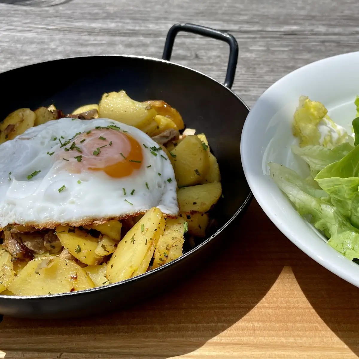 Gröstl Mit Salat