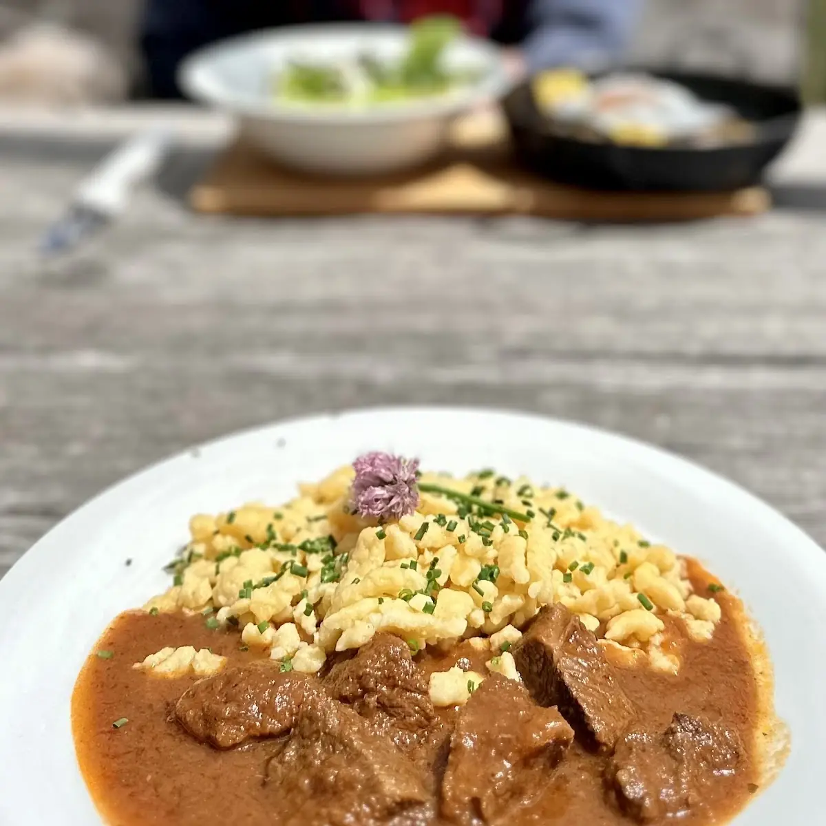 Hausgemachtes Rindsgulasch