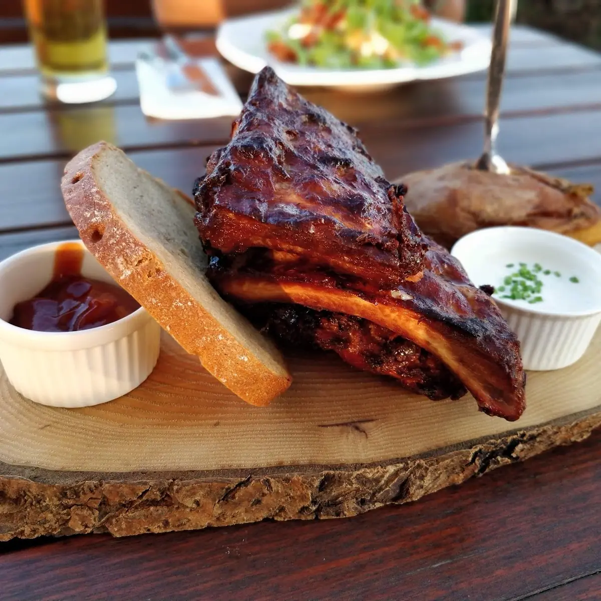 Spareribs Mit Ofenkartoffel