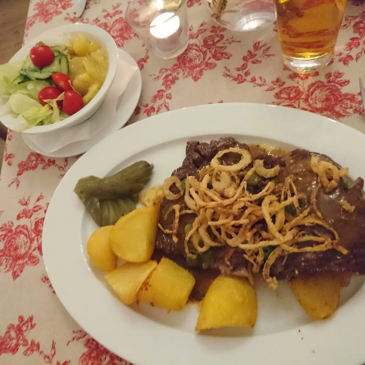 Pfannenfrischer Zwiebel - Rostbraten Beiried