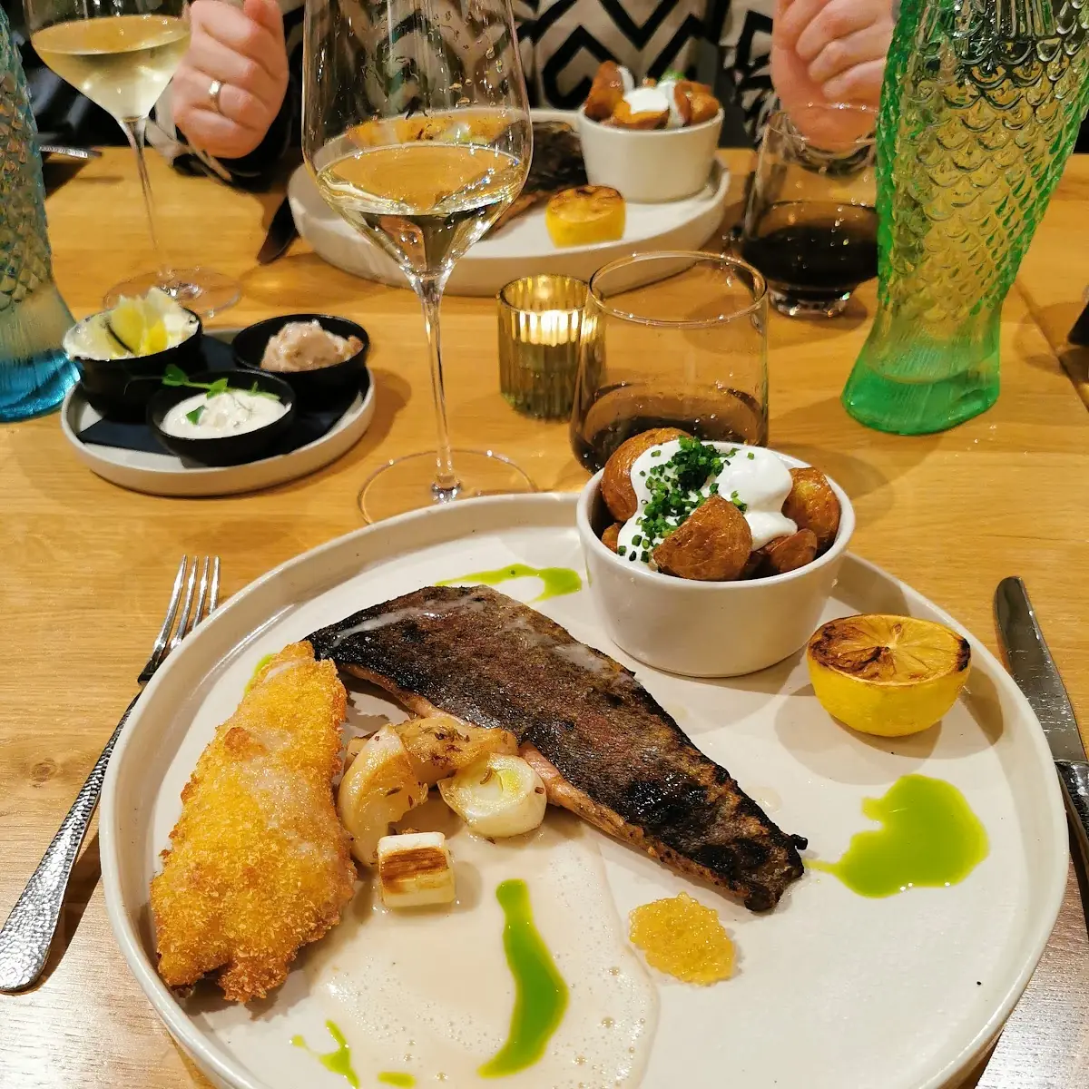Hauptspeise Fisch, Schwarzfischer Anglerzentrum & Restaurant