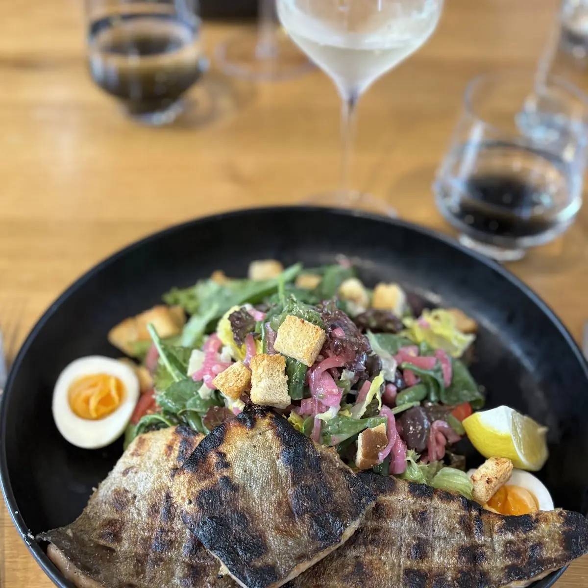 Salat Nicoise, Schwarzfischer Anglerzentrum & Restaurant