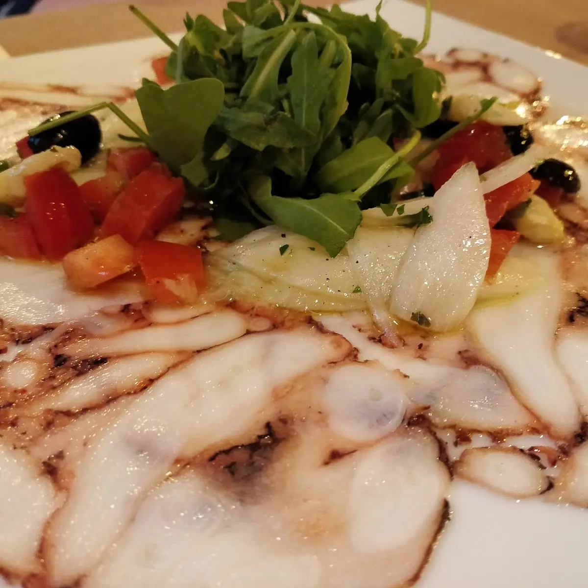 Octopus Carpaccio with White Asparagus
