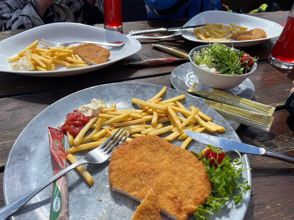 Pork Wiener Schnitzel With French Fries Or Potato Salad