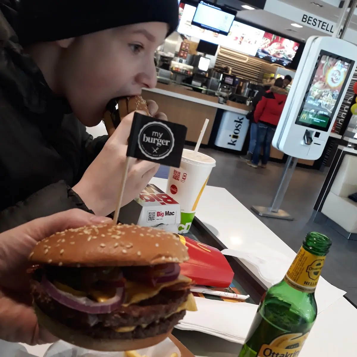 Nougat Burger Menü Grande