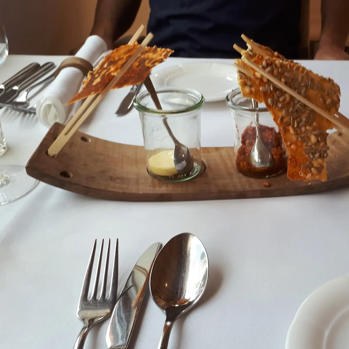 Gedeck Gesalzene Butter Tomatenaufstrich