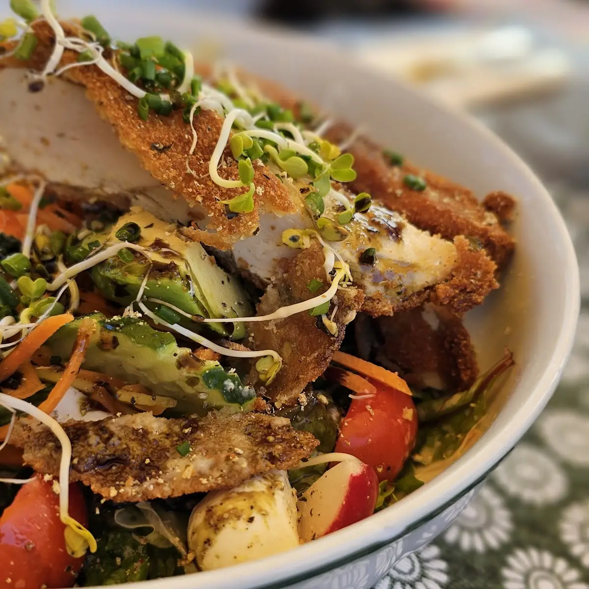 Salat Mit Backhendl