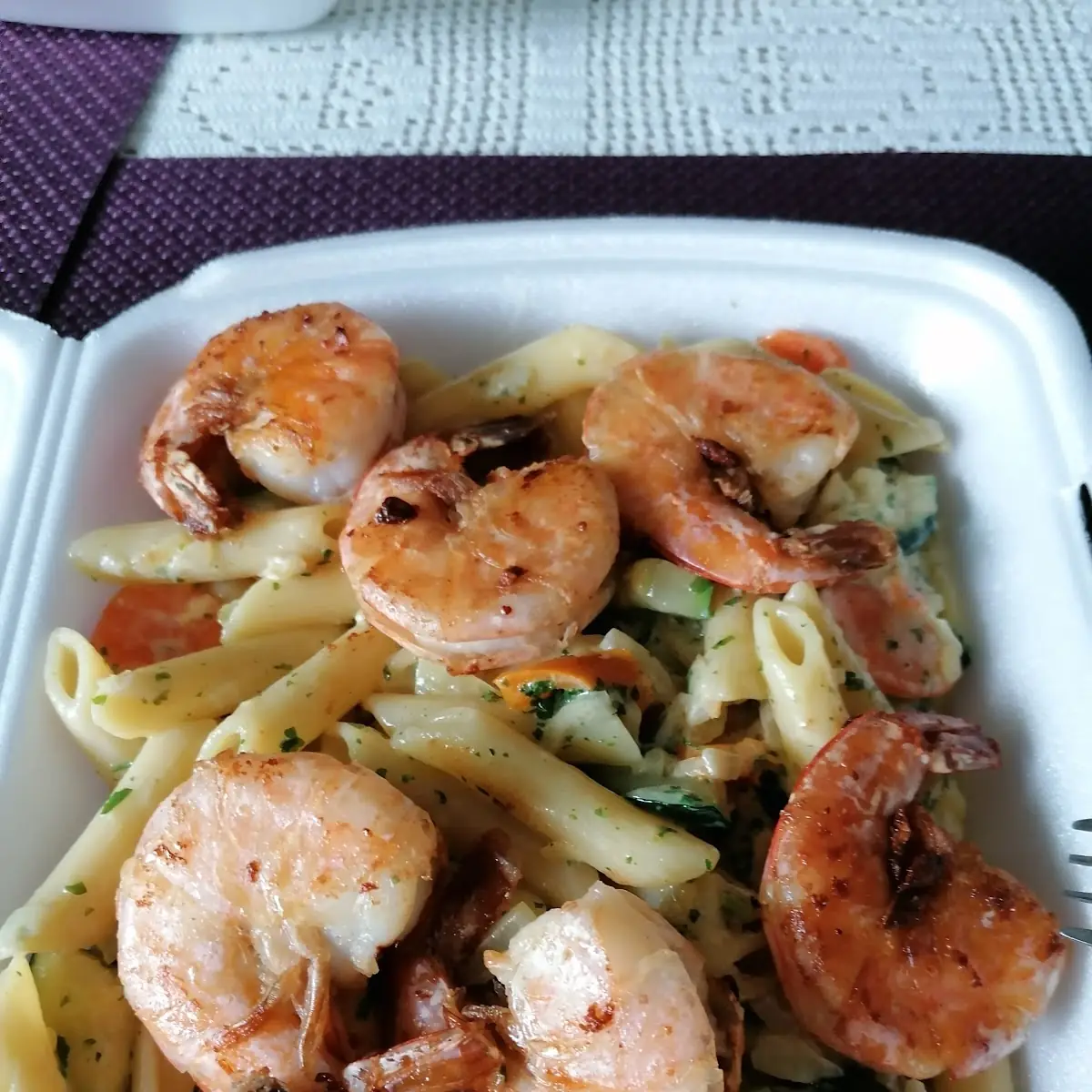 Pasta Mit Garnelen