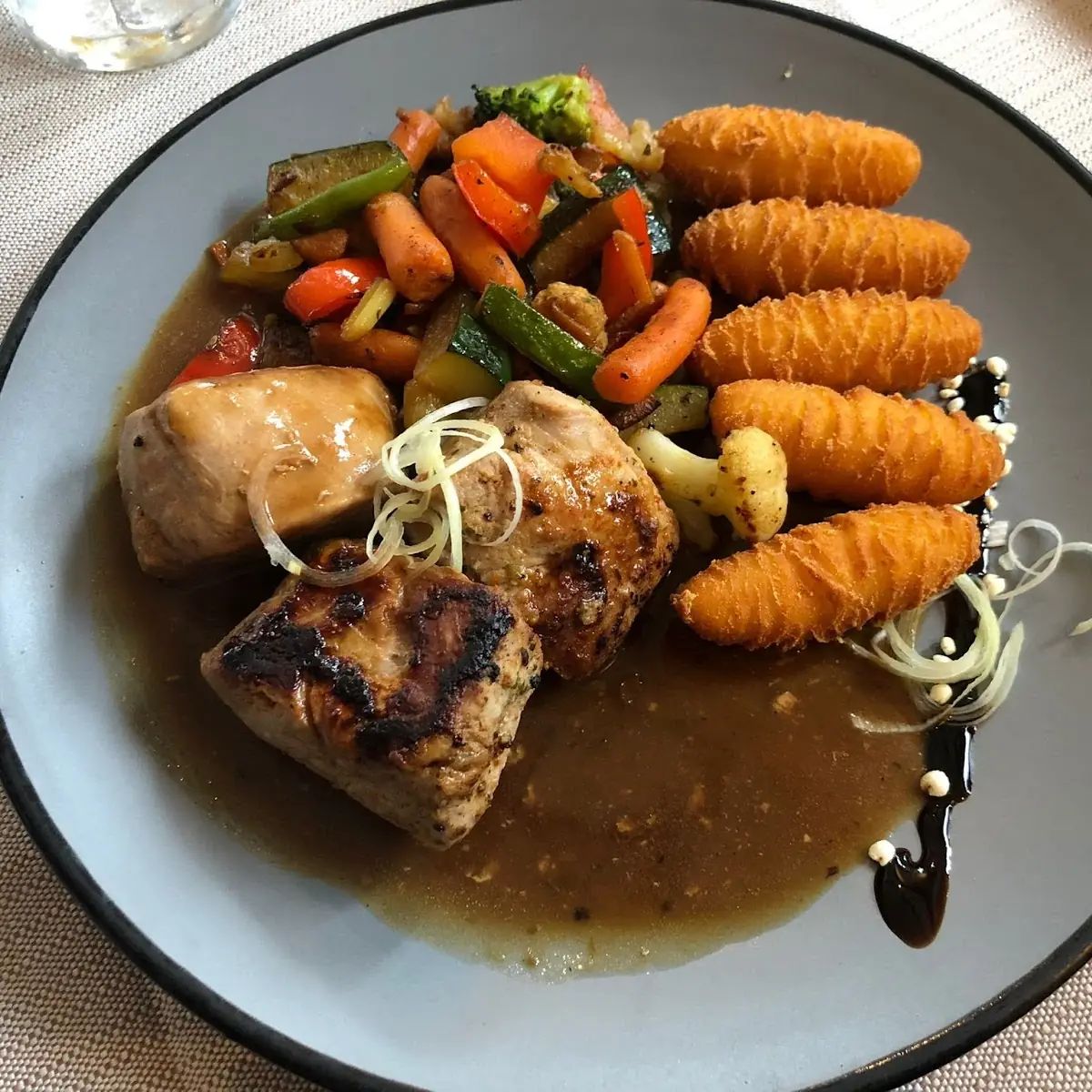 Schweinsfilet Mit Kroketten