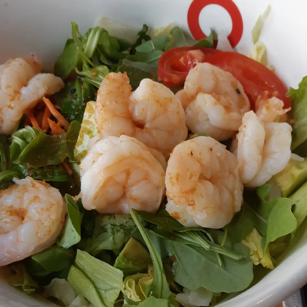 Reisschale Mit Chili Garnelen