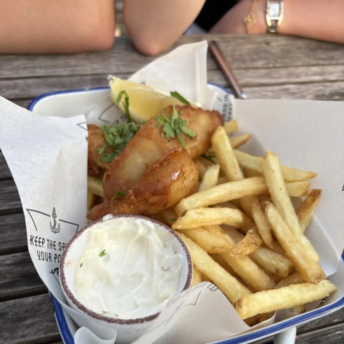 Fish & Chips Mit Sauce Tartare